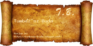 Tumbász Buda névjegykártya